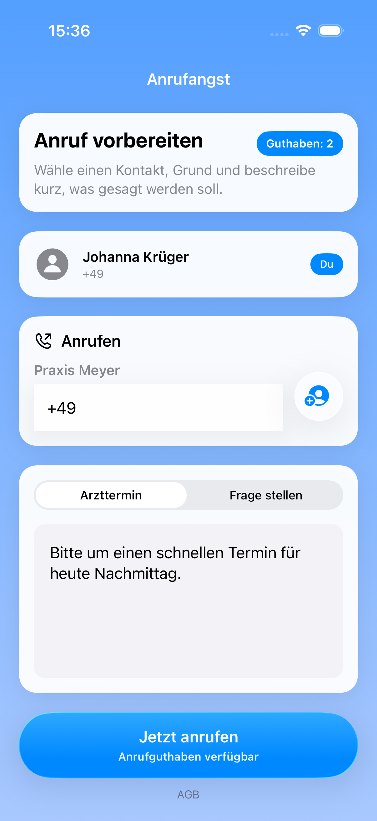 Anruf beendet